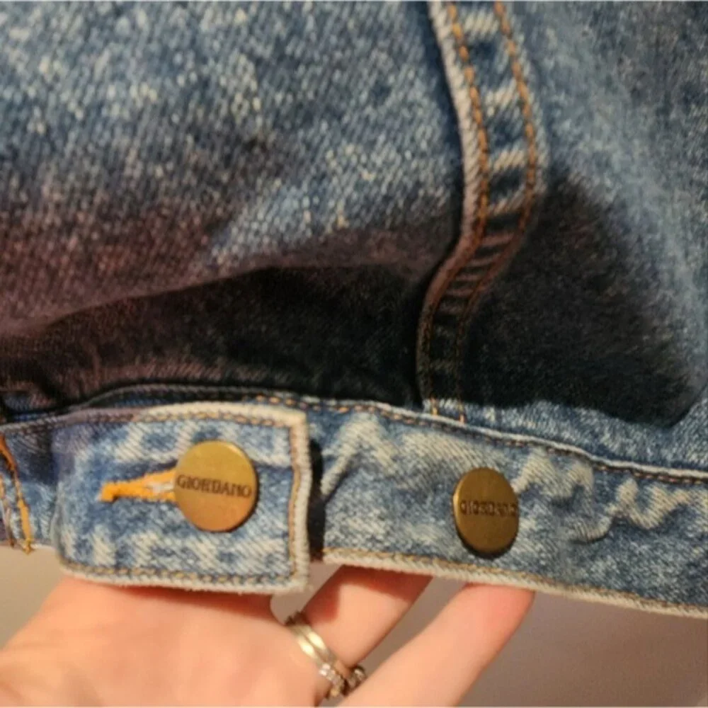 Vintage Giordano Blues Jean Sherpa Mens Xs, Womens Medium EUC‎ Cotton